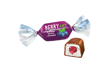 Конфеты «BerryArt» со вкусом йогурта с черникой