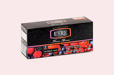 Чай черный «Etre» с лесными ягодами, 25 пакетиков