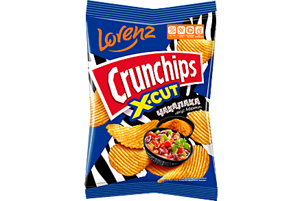 Чипсы картофельные «Crunchips X-Cut» со вкусом «африканской чакалаки», 70 г