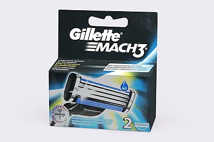 Кассеты для мужской бритвы «Gillette» Mach3, 2 шт