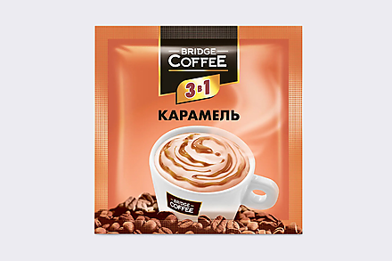 Напиток кофейный «Bridge Coffee» 3 в 1 с карамелью, 20 г