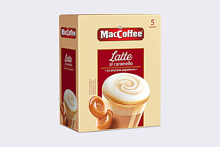 Напиток кофейный «MacCoffee» Latte со вкусом карамели, 110 г