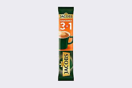 Напиток кофейный растворимый «Jacobs» Классика, 13,5 г