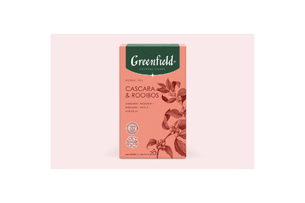 Чай «Greenfield» Natural Tisane Cascara & Rooibos, 20 пирамидок, 36 г