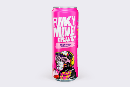 Напиток безалкогольный «Funky Monkey» Личи и Питахайя, 450 мл