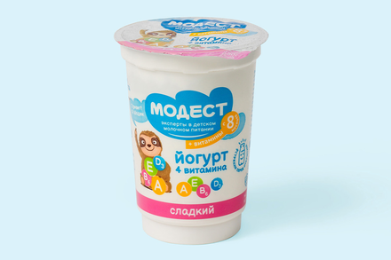 Йогурт питьевой «Модест» обогащенный витаминами, 200 г