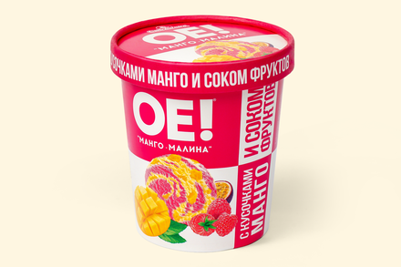 Мороженое «ОЕ!» Манго-малина, 300 г