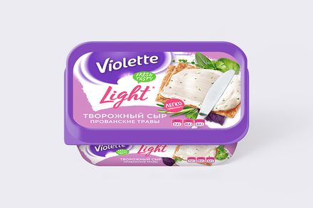 Сыр творожный «Violette light» с прованскими травами, 160 г