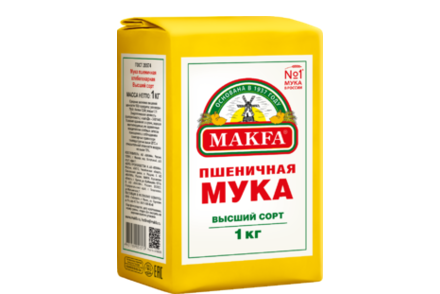 Мука пшеничная «Makfa», 1 кг