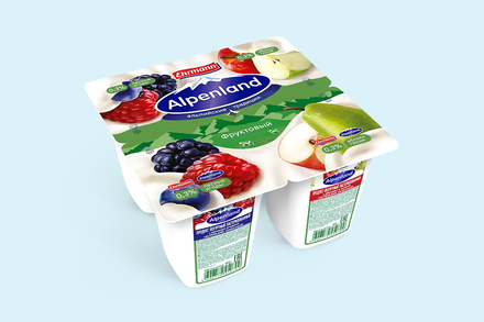 Йогуртный продукт 0.3% «Ehrmann» Alpenland Яблоко-груша/лесные ягоды, 95 г