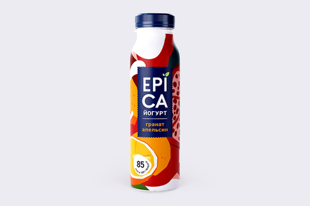 Йогурт питьевой 2.5% «Epica» Гранат-апельсин, 260 г