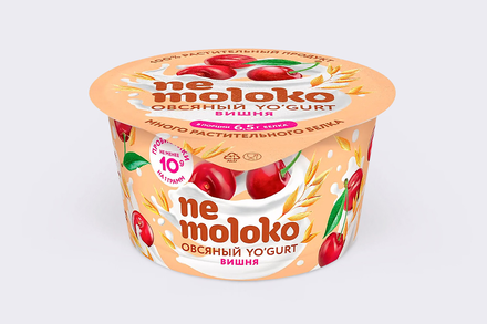 Йогурт «NeMoloko» овсяный Вишня, 130 г