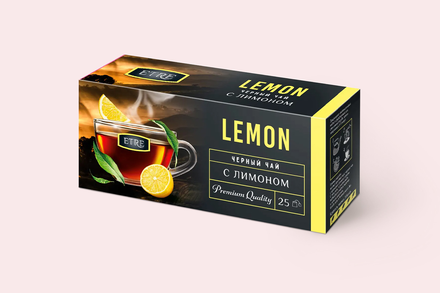 Чай «Etre» черный с лимоном, 25 пакетиков, 50 г
