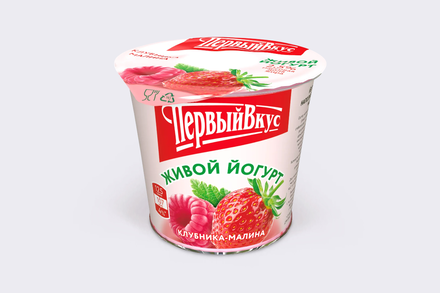 Йогурт 2.5% «Первый вкус» Клубника – малина, 125 г