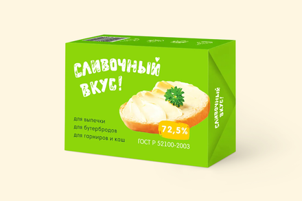 Спред растительно-жировой 72.5% «Сливочный Вкус», 180 г