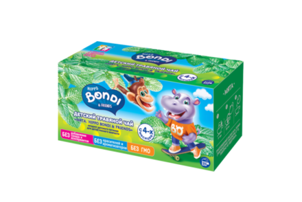 Чай детский «Hippo Bondi & Friends» Мята, 25 пакетиков, 25 г