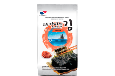 Морская капуста «Hokang» жареная «КИМ» со вкусом кимчи, 5 г