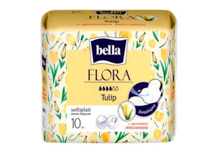 Прокладки «Bella» Flora с ароматом тюльпана, 10 шт