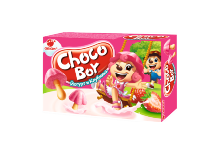 Печенье «Orion» Choco Boy Йогурт и клубника, 40 г