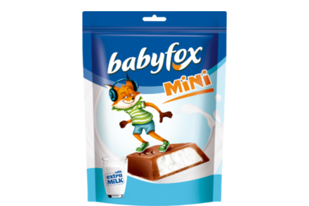 Конфеты «Babyfox mini» c молочной начинкой, 120 г