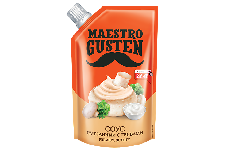 Соус «Maestro Gusten» Сметанный с грибами, 200 г