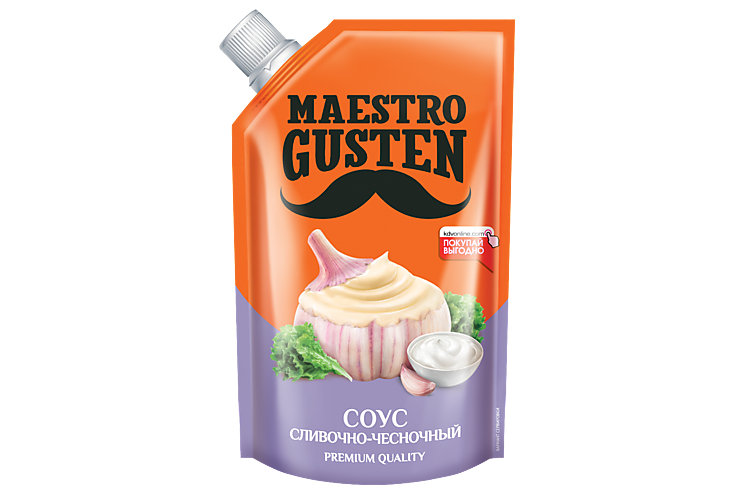Соус «Maestro Gusten» сливочно-чесночный, 200 г