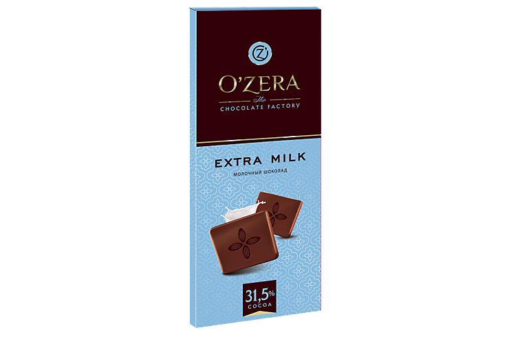 Шоколад «O'Zera» Молочный Extra milk, 90 г