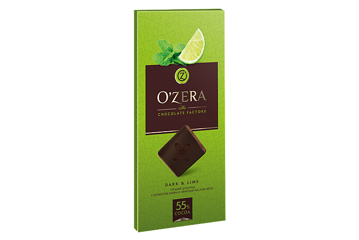 Шоколад «O'Zera» Dark & Lime, 100 г