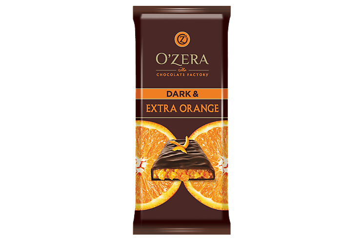 Шоколад «O'Zera» Dark&Extra orange, 90 г