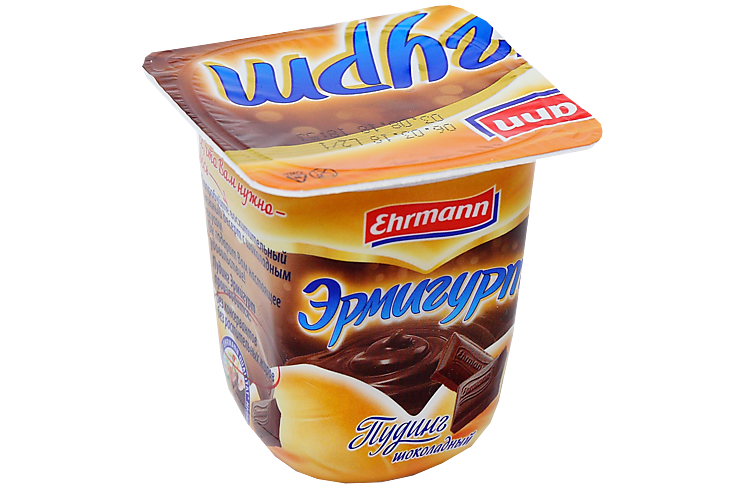 Пудинг 3% «Ehrmann» Эрмигурт шоколадный, 100 г – купить по приятной ...