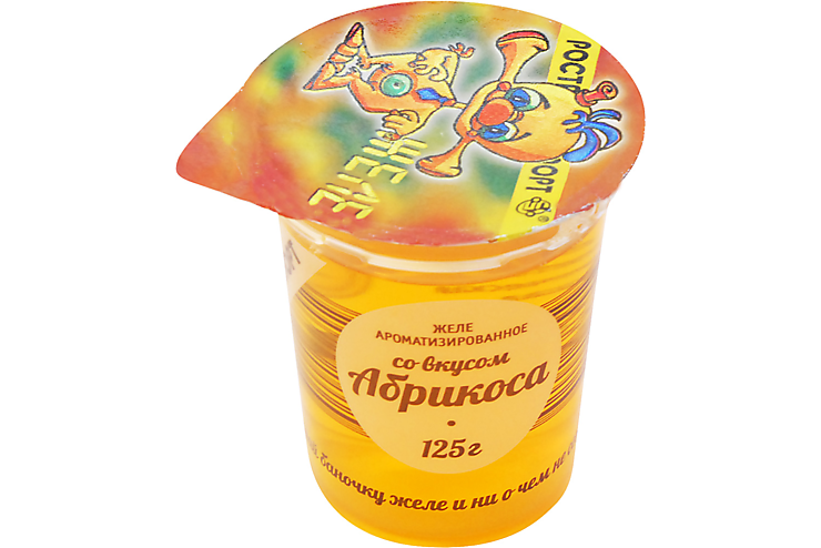 Желе «Ростагроэкспорт» со вкусом абрикоса, 125 г – купить по приятной ...