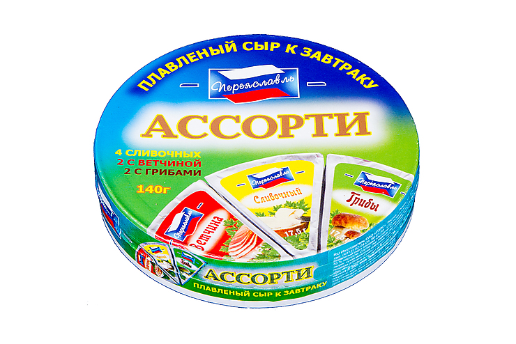 Сыр плавленый 40% «Переяславль» ассорти, 140 г