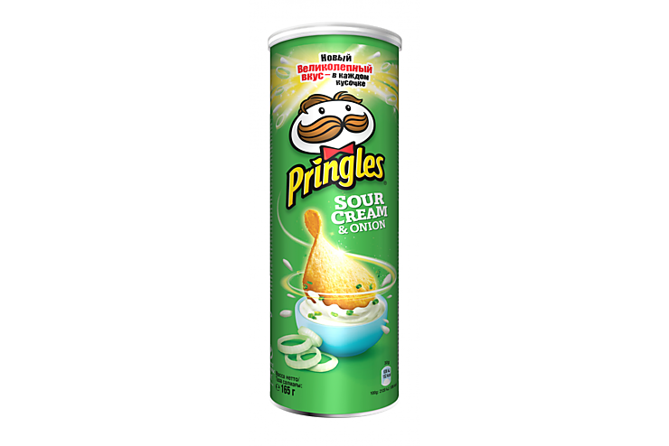 Чипсы «Pringles» со вкусом сметаны и лука, 165 г