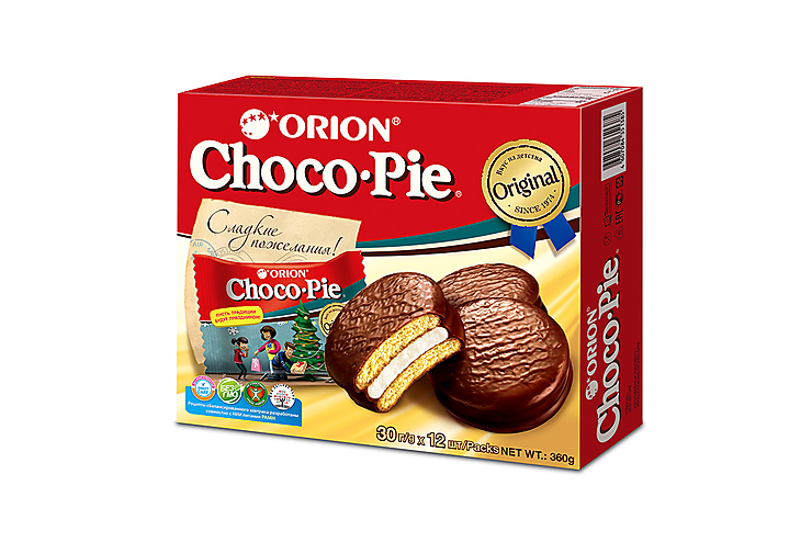 Печенье «Orion» Choco Pie, 12штук, 360 г