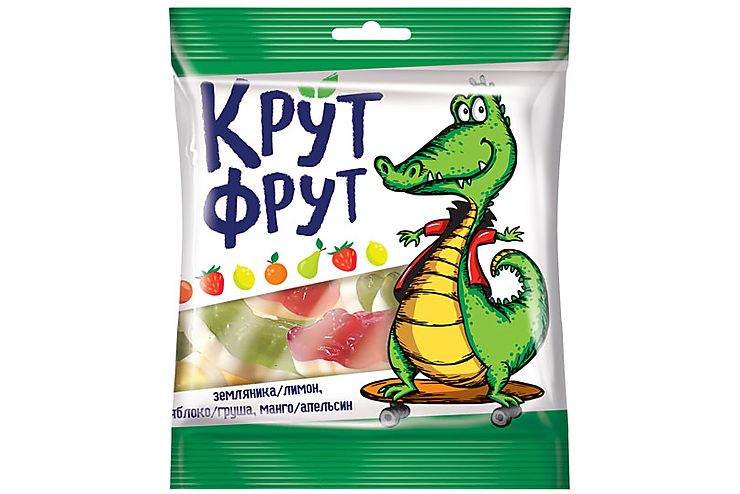 Мармелад жевательный «КрутФрут» в форме крокодильчиков, 70 г Мармелад жевательный «КрутФрут» в форме крокодильчиков, 70 г