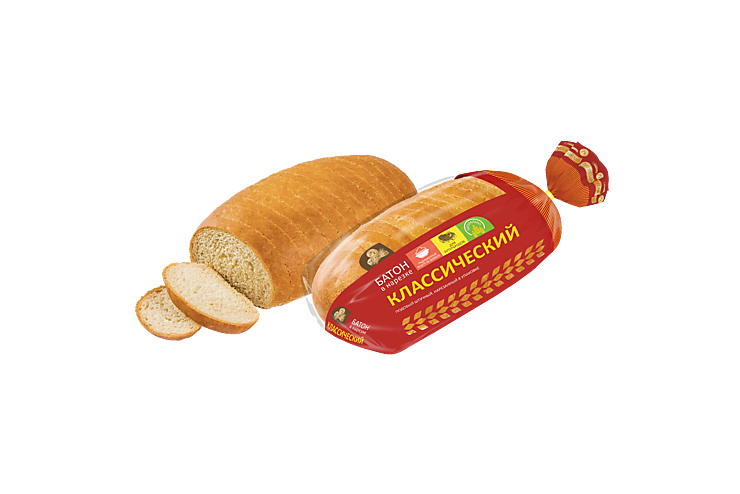 Батон «Русский хлеб» «Классический» в нарезке, 350 г