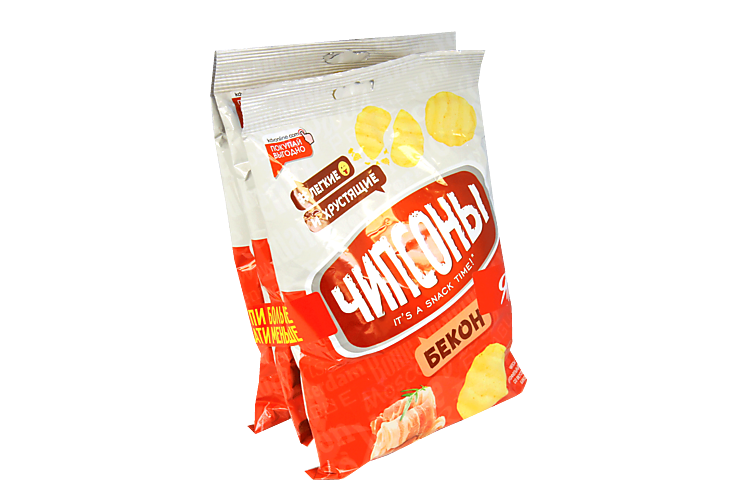 Чипсы «Чипсоны» со вкусом бекона, 3 уп. х, 40 г – купить по приятной ...