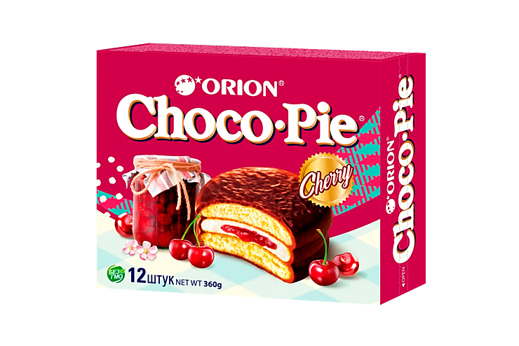 Печенье «Orion» Choco Pie Cherry, 360 г