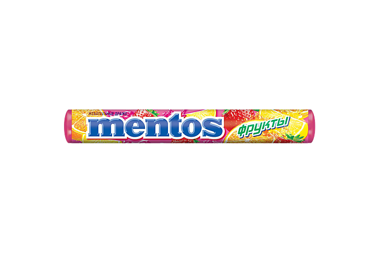 Драже жевательное «Mentos» Фрукты, 37 г