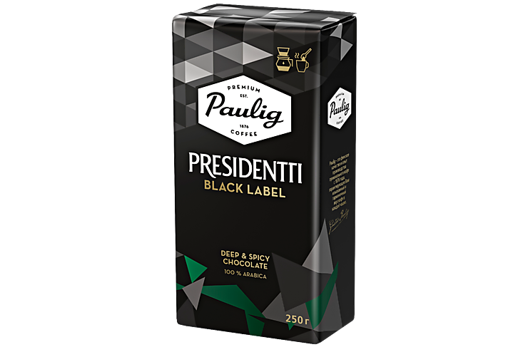 Кофе «Paulig Presidentti» Black молотый, 250 г