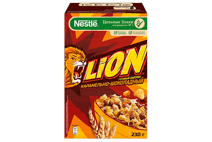 Готовый завтрак «LION» карамельно-шоколадный, 230 г