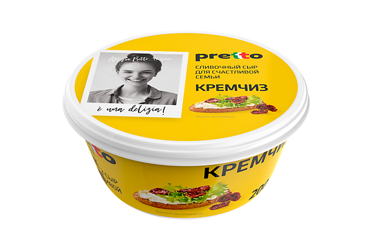 Сыр 75% «Pretto» сливочный Кремчиз, 200 г