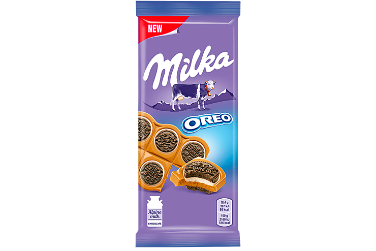 Шоколад молочный «Milka» с печеньем Oreo, 92 г