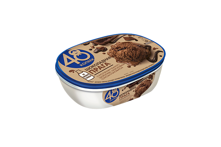 Мороженое «48 копеек» Шоколадная Прага, 800 мл