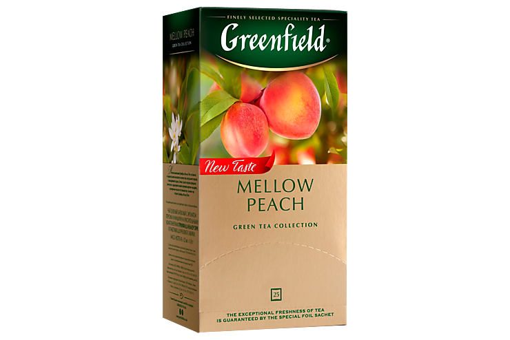 Чай зеленый «Greenfield» Персик и мандарин, 25 пакетиков