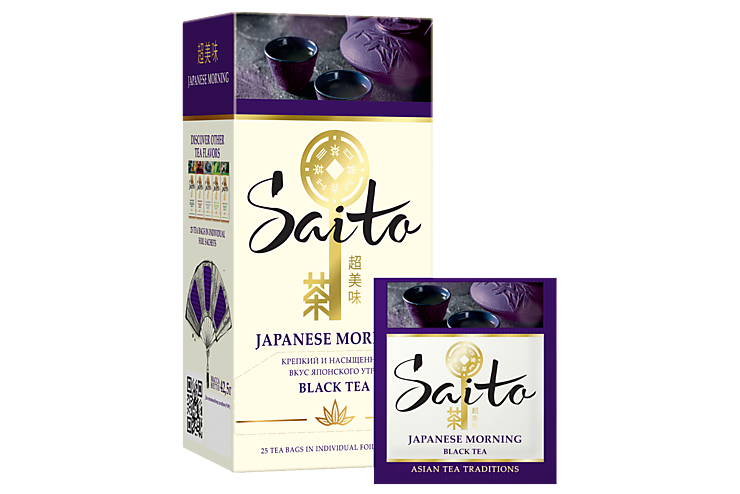 Чай черный «Saito» Japanese Morning, 25 пакетиков