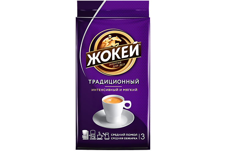 Кофе молотый «Жокей» Традиционный, 250 г Кофе молотый «Жокей» Традиционный, 250 г