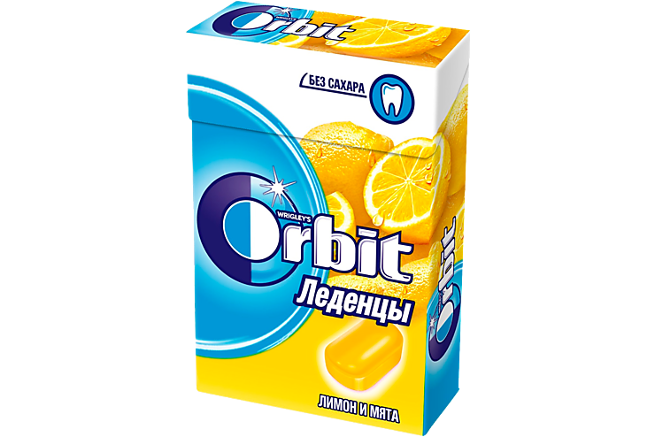 Леденцы «Orbit» Лимон и мята, 35 г