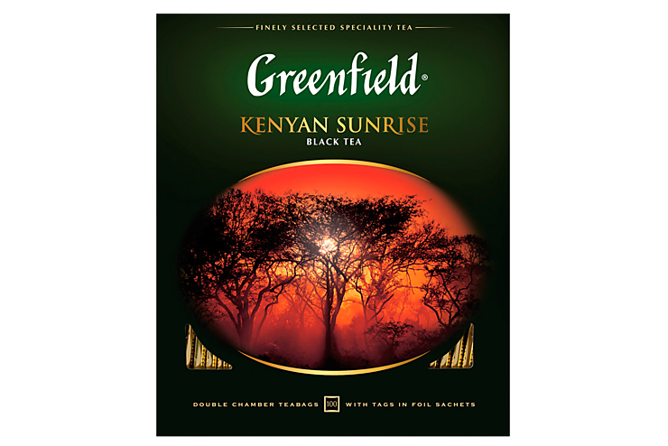 Чай черный «Greenfield» Kenyan Sunrise, 100 пакетиков