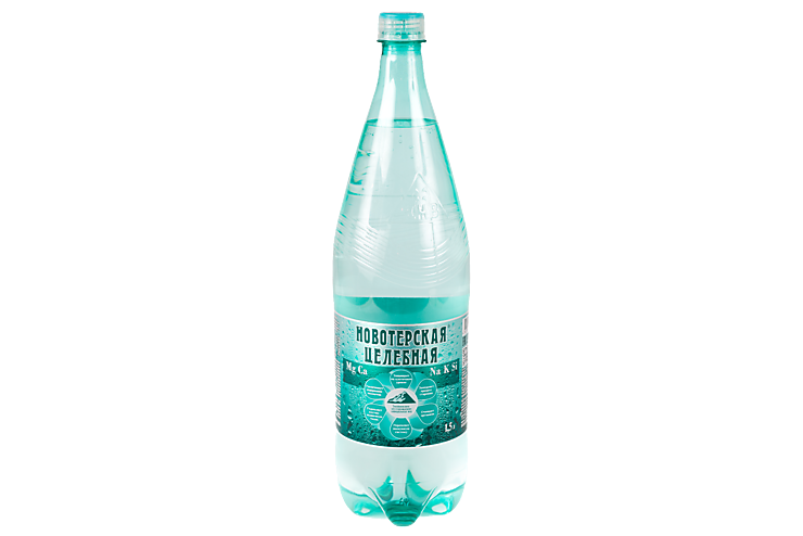 Минеральная вода «Новотерская» целебная, газированная, 1,5 л